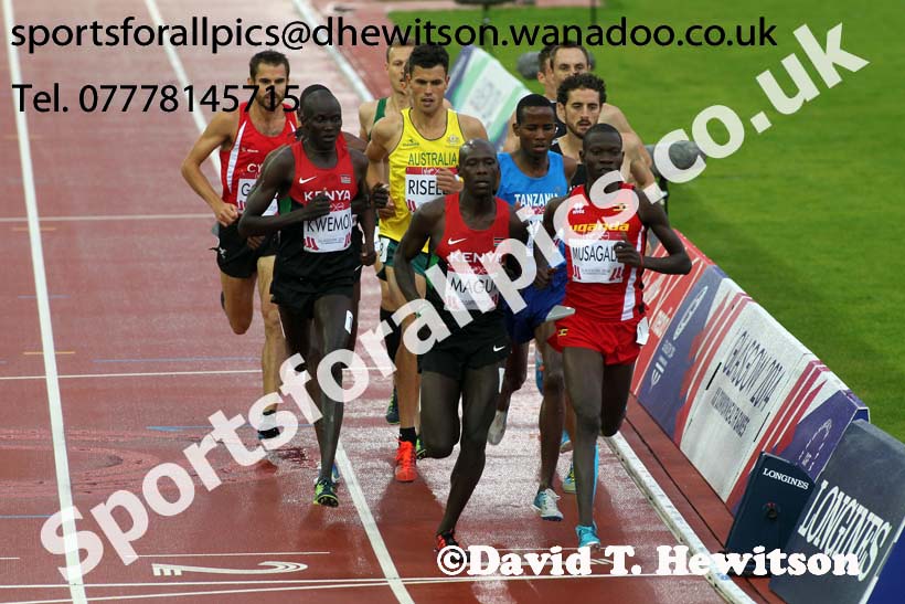 Mens 1500 metres at the Commonwealth Games, Glasgow. Photo: David T. Hewitson/Sports for All Pics
